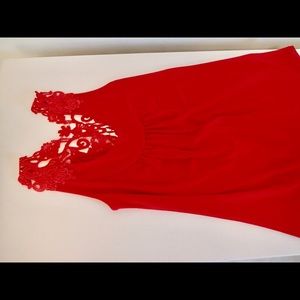 Wet Seal Scoop Neck Top with Embroidered Detailing